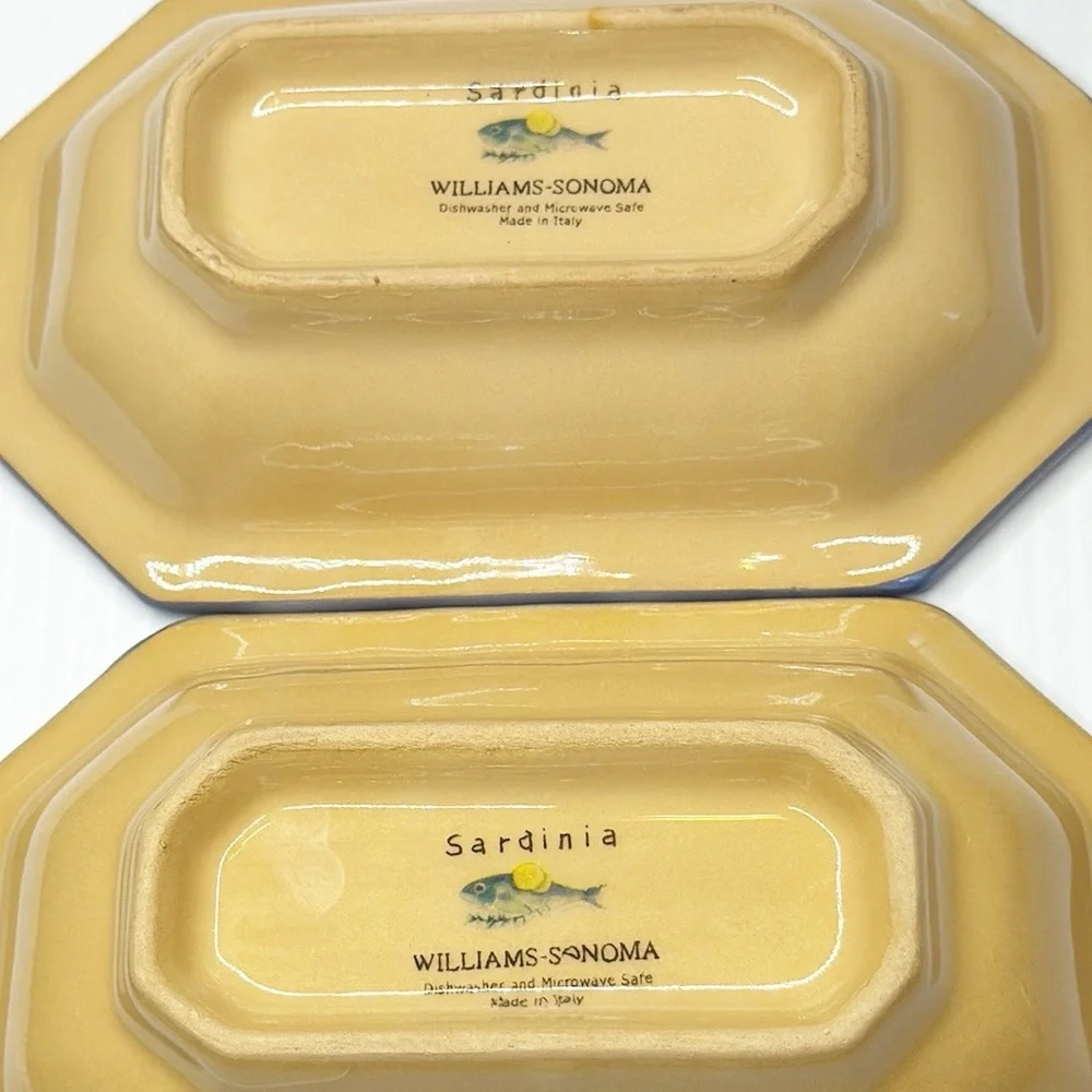 Two - Williams Sonoma Sardinia Olive Dishes
